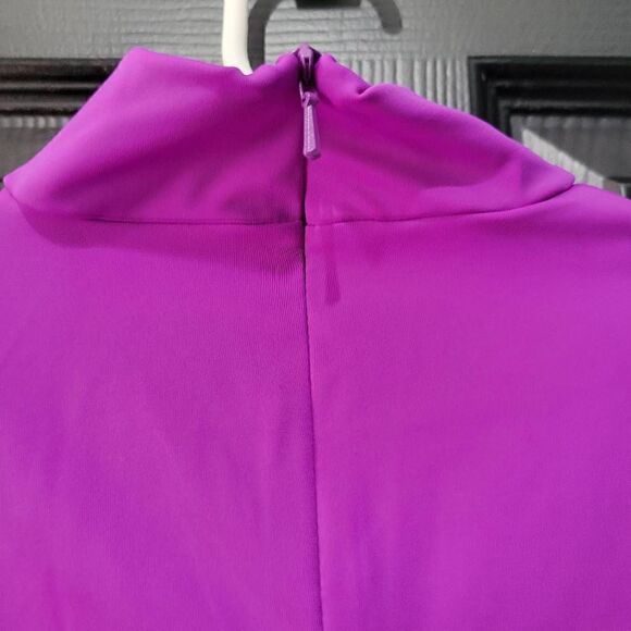 Weissman catalog Balera Child large purple long sleeve zip up back leotard for d - Picture 7 of 8